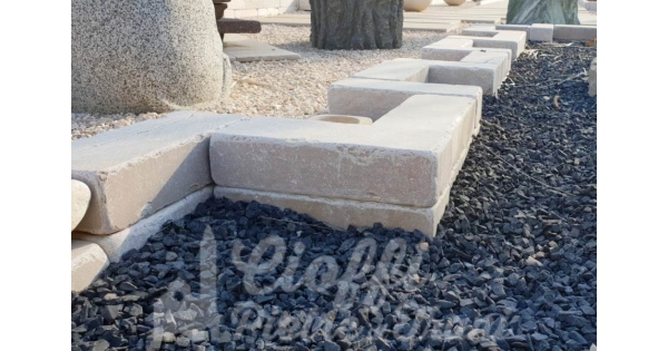 Mattoni in pietra Trani 20x10x5-100 pezzi muro pavimento cordolo giardino 