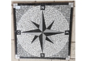 Rosone Rosa dei Venti Nero 66x66x1 249,00€