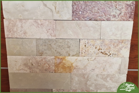 Rivestimento Listelli in Pietra Multicolor