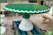 Tavolo Rotondo Bianco e Verde 479,00€